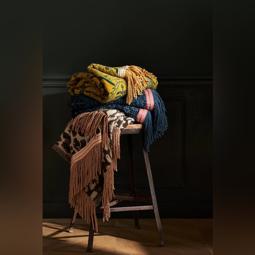 New🌟Anthropologie-House of Hackney Jacquard Throw Blanket - Picture 4 of 6